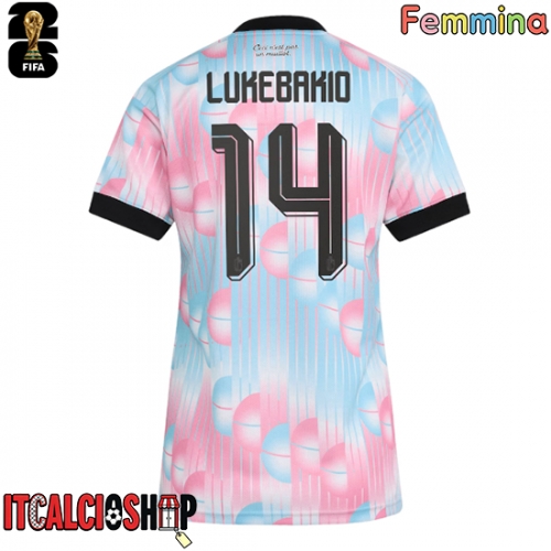 Belgio Dodi Lukebakio #14 Seconda Maglia Femmina Mondiali 2026 Manica Corta